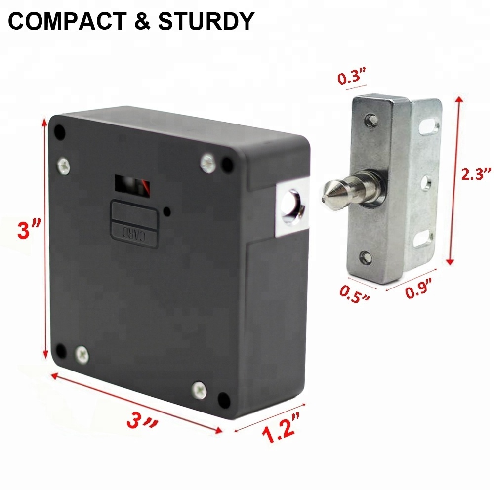 13.56Mhz  Safe Mini Electronic Hidden Rfid Card Gun Cabinet Locker Lock  EM001RF