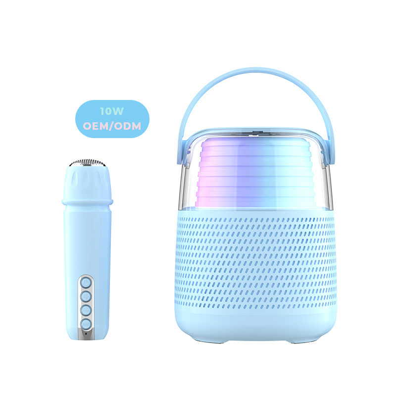 2024 Hot sale KTV Audio Portable Mini Wireless BlueTooth Speaker with Karaoke Microphone subwoofer for Outdoor  Phone Pc