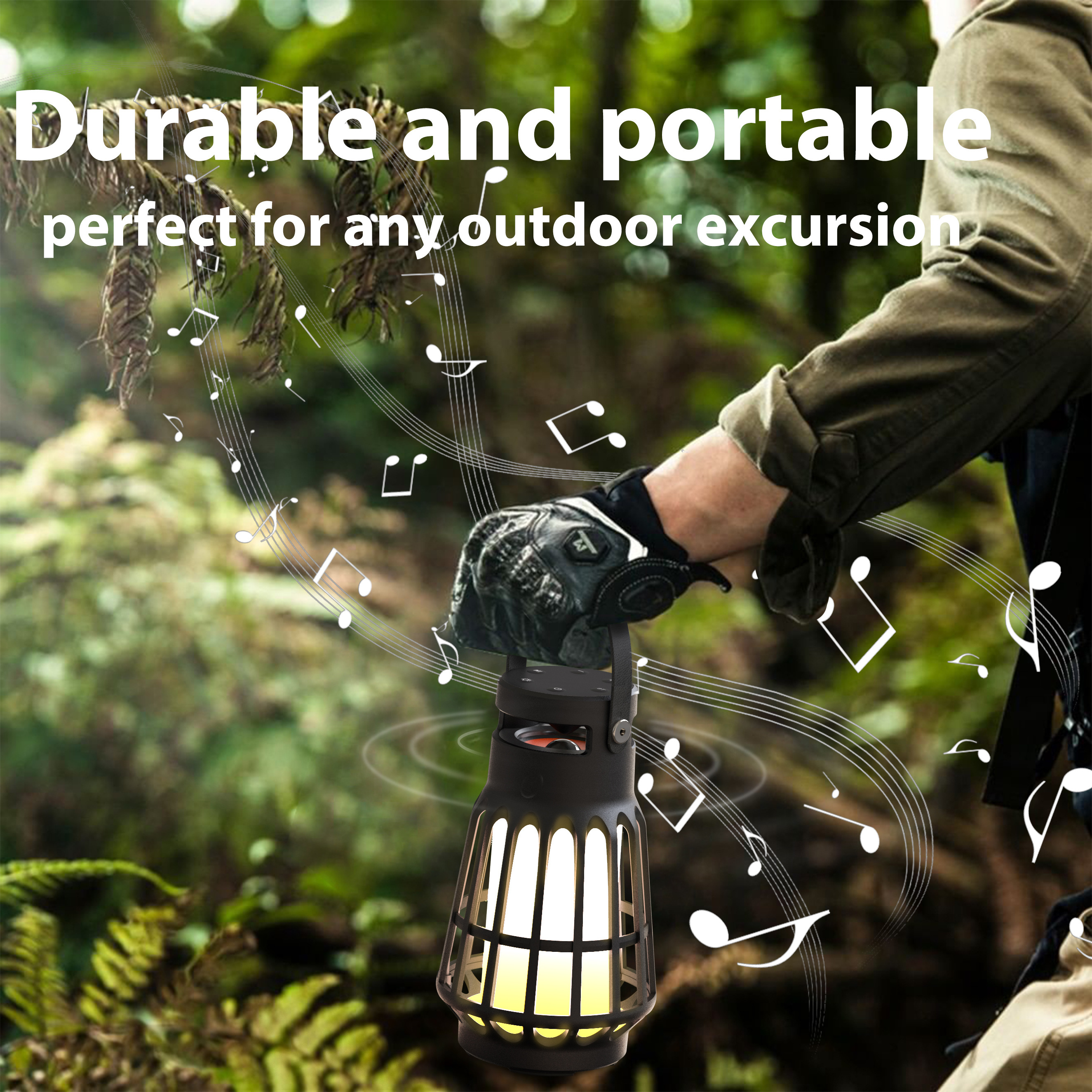 New Factory OEM Portable Outdoor Bluetooth Speakers Wireless Led Camping Lantern Light Speaker TWS IPX5 For Mobile Phone Camp