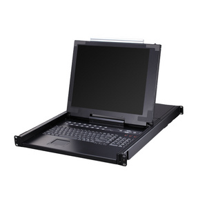 17 inch 16 ports Touchpad LCD KVM Switches 1U High Rack KVM Console With BSD104 separate numeric Keyboard language optionalLess