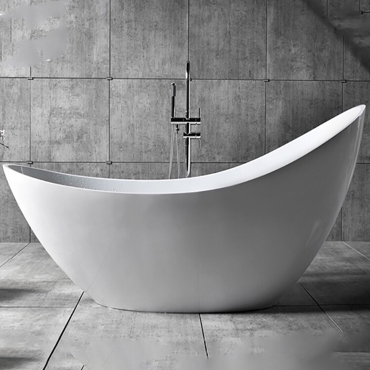 Hotel modern design bathtub, resin stone freestanding bath tub , acrylic solid surface bathroom bathtub