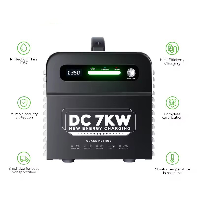 DIBOEV Level3 DC Mobile EV Charger EV Charging Station GBT 7-22kw Dc Electric Car Charger Portable EV Charger