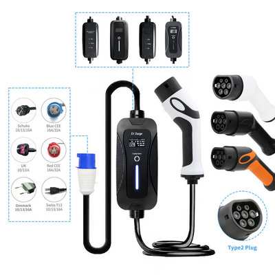 DIBOEV 22kw AC EV Charger Type 1 and Type 2 Wall Mount CE X8 IP65 7.4kw 32a Evse Type 1 Ev Car Charger 22 Kw Ev Charger 3 Phase