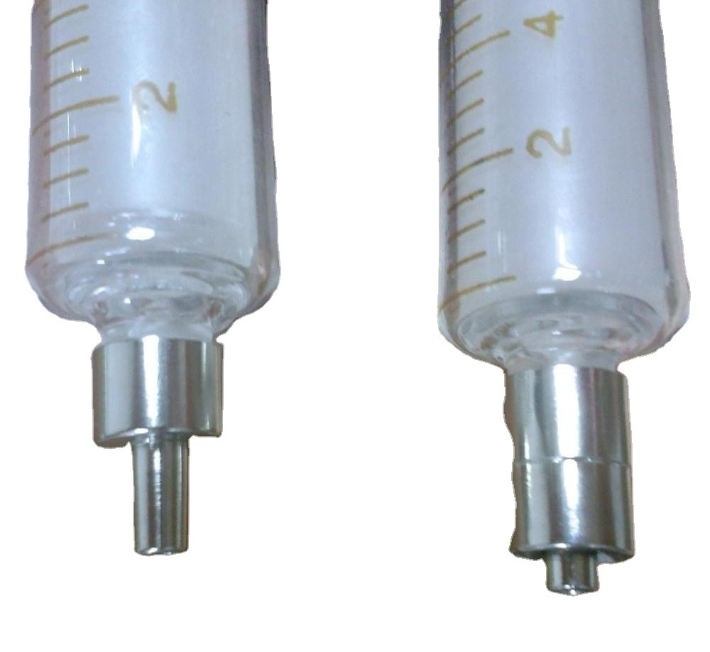 glass syringes with metal tips 20ml