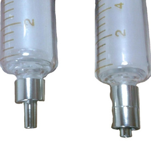 glass syringes with metal tips 20ml