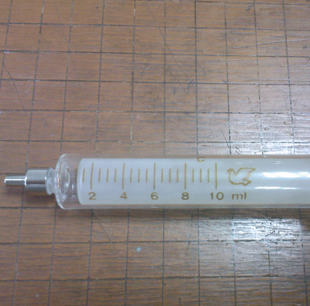 glass syringes with metal tips 20ml