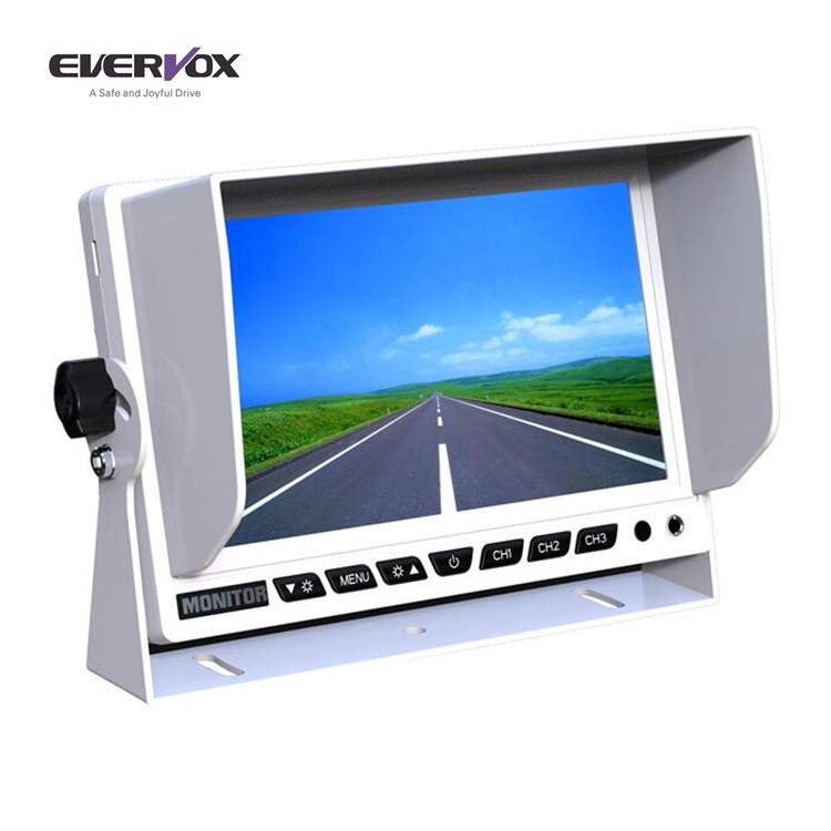 Evervox 7 tft lcd rearview mirror car video monitor ,car health monitor with car carousel parking system