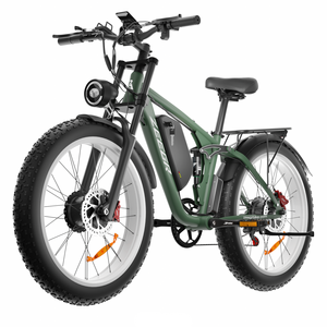 US Warehouse 2024 Electric Bike For All Terrain With 2000w Dual Motor Pedal Assist 52v Electric Bike