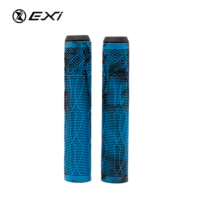 Custom Pattern Performance Anti-Slip PVC Bicycle Grips Kids TPR BMX Freestyle Mountain Bikes Multi-Colored Handlebar Black Cover