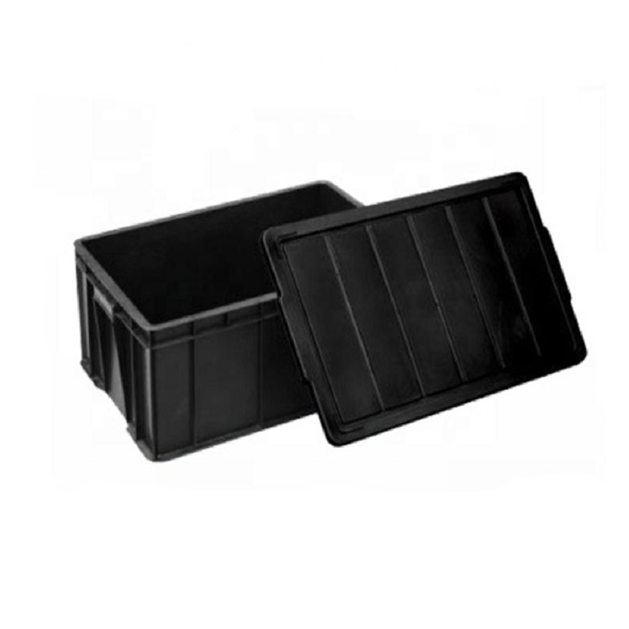 Esd Conductive Plastic Work Bin Stackable Storage Bins For Small Parts