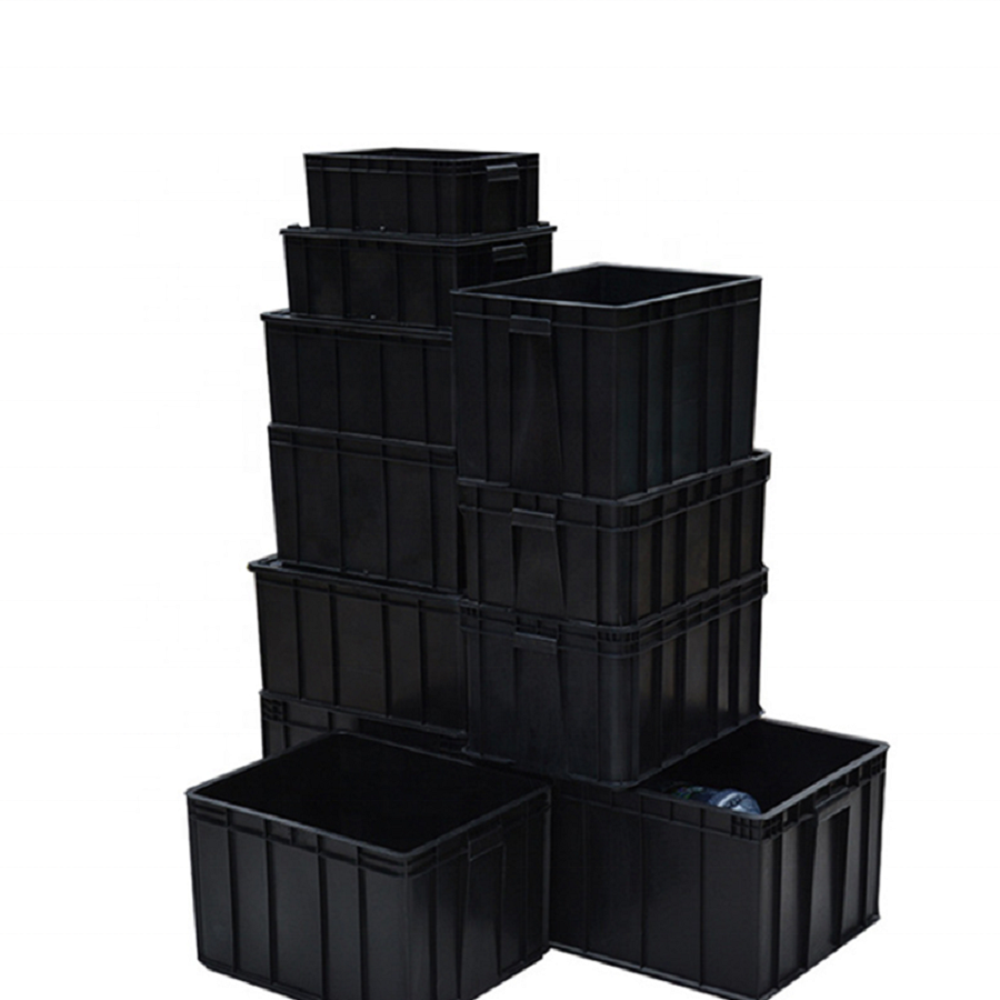 Esd Conductive Plastic Work Bin Stackable Storage Bins For Small Parts