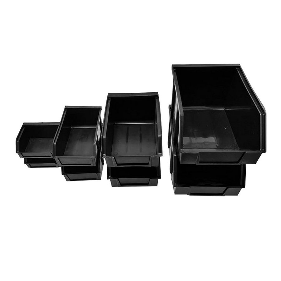 Esd Conductive Plastic Work Bin Stackable Storage Bins For Small Parts