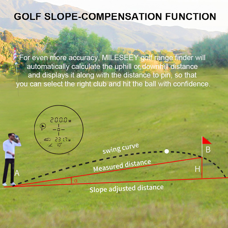 600m Laser Rangefinder Binoculars Outdoor Distance Measuring Speed Slope for Golf