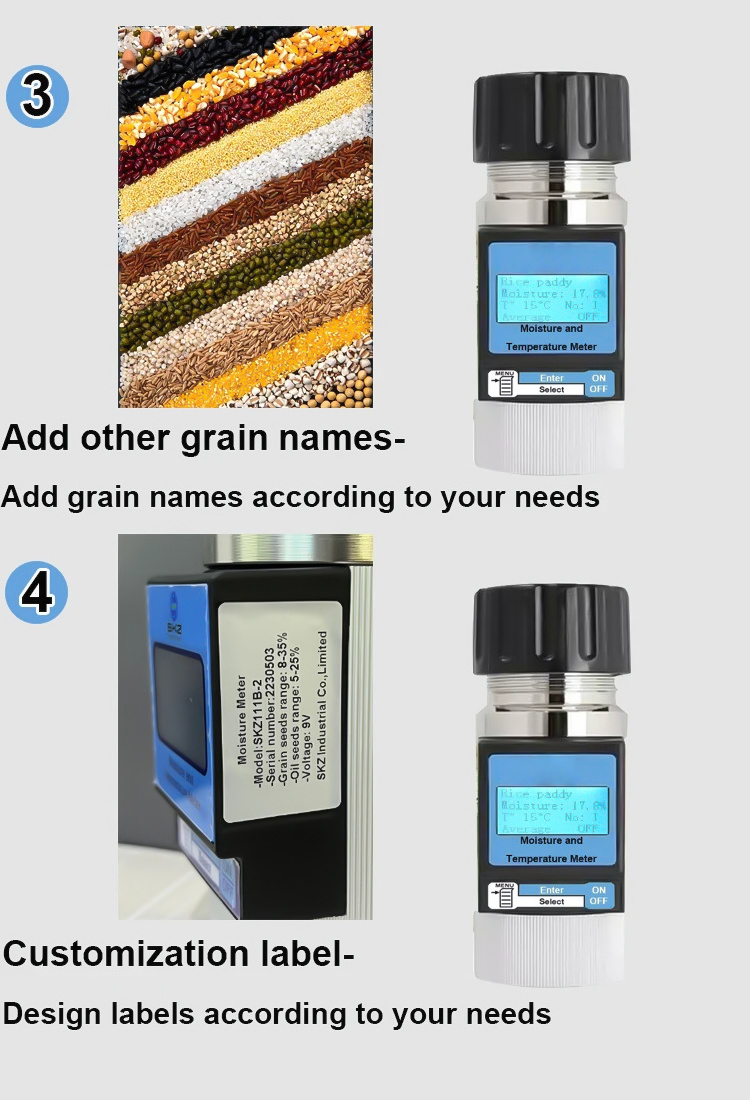 Measuring Instrument Coffee Bean Cocoa Bean Moisture Content Measurement Multifunctional Grain Water Analyzer