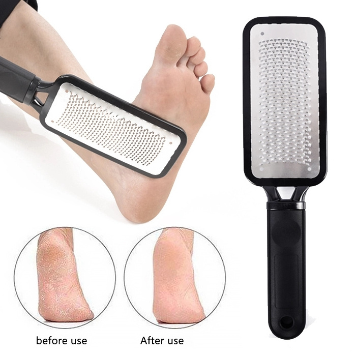 Hot Selling Surgical Stainless Steel Foot Care Pedicure Foot Rasp Foot File Scrubber Callus Remover for Dry&wet feet