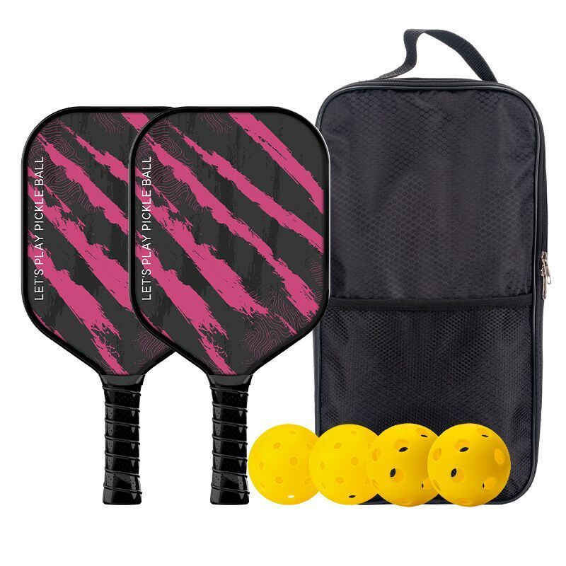 Foldable Pickleball Set Mini Tennis Net Portable Training Practice Pickleball Net with 4 Pickleball Paddles, 6 Pickle Ball