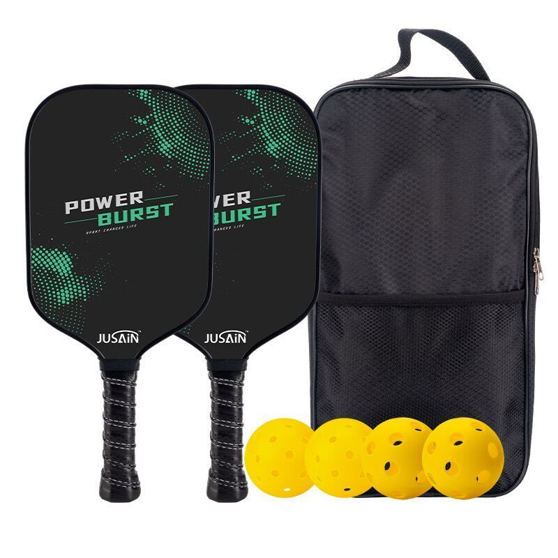 Foldable Pickleball Set Mini Tennis Net Portable Training Practice Pickleball Net with 4 Pickleball Paddles, 6 Pickle Ball