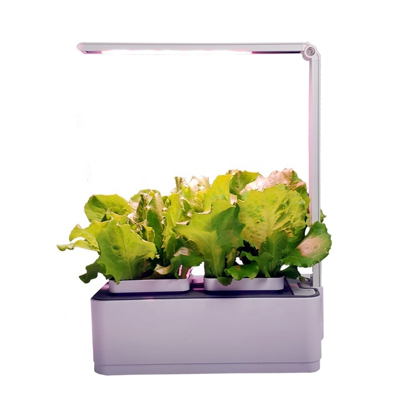 Home Desktop Intelligent Hydroponic Herb Garden Self-Watering Planter Indoor Growing System Portable Smart Garden With Led Light