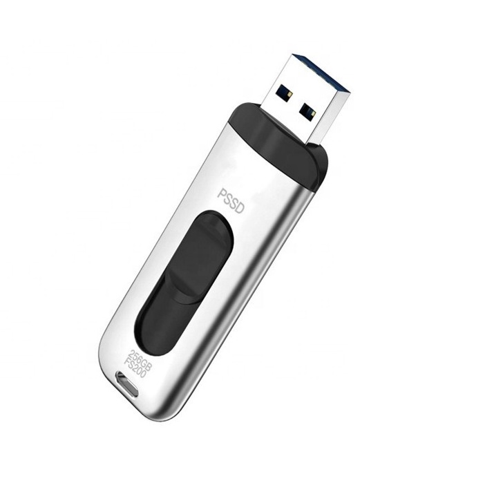 High Speed Metal USB3.0 flash drives  portable SSD External Solid State Drive 128GB Hard Drives 256GB