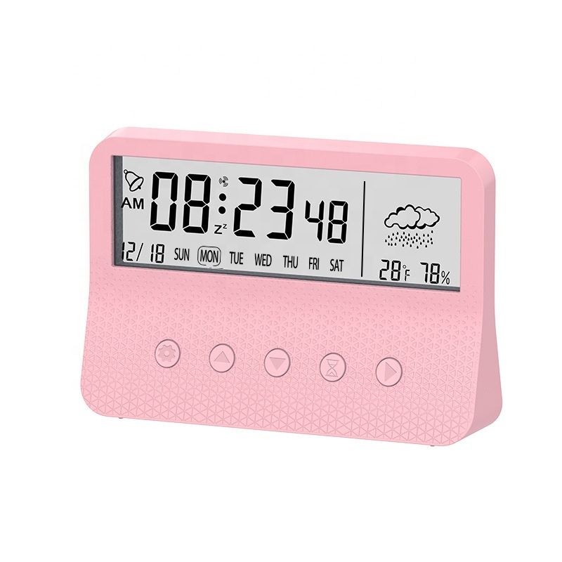 2022 New Arrival Home Gadgets Digital Alarm Clock The New Transparent Smart Table Clocks Mini Portable Digital Clock Calender