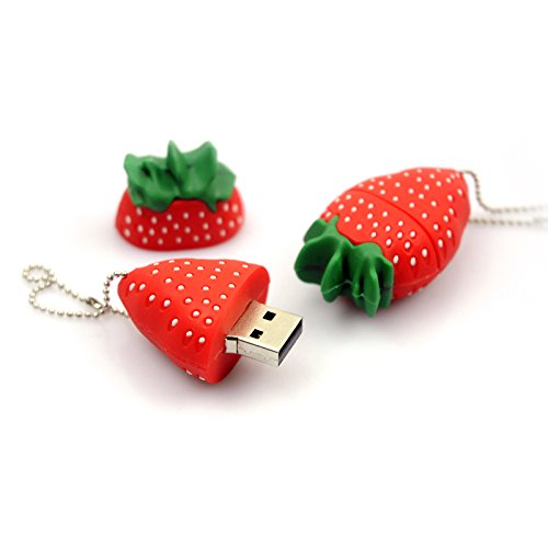 Customized Cartoon Fruit USB stick 32GB 4GB 8GB 16GB Watermelon Strawberry Shaped PVC USB Flash Drive 128GB