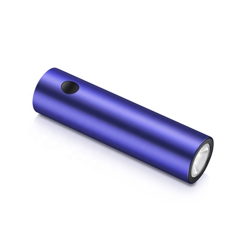 Mini 5000mah Custom Logo Powerbank wholesale smart LED flashlight torch key chain power bank