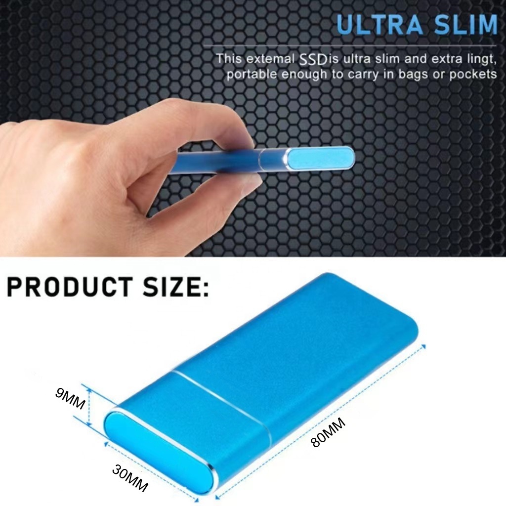 ultra slim Solid State Drive Super Speed PSSD USB3.1 flash drive 128GB 256GB USB Hard Drive