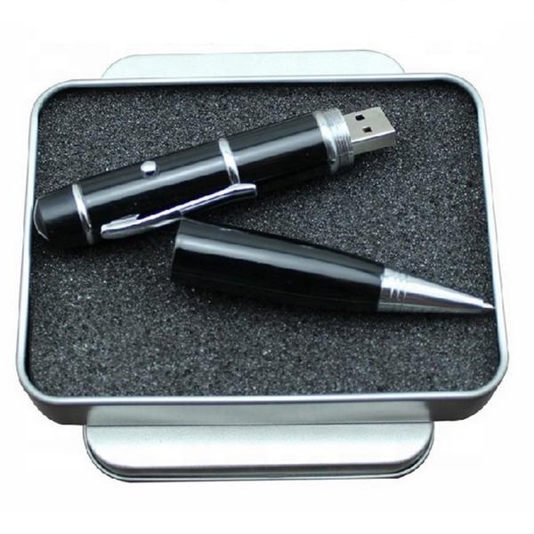 Laser Led light pointer USB pen drive 8GB 16GB 32GB usb flash drive ball pen gadgets electronic