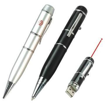 Laser Led light pointer USB pen drive 8GB 16GB 32GB usb flash drive ball pen gadgets electronic