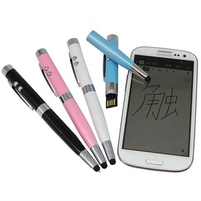 5 in 1 laser pointer stylus pen usb flash drives 32GB metal ball pen 1tb pendrive memorias usb stick 128GB