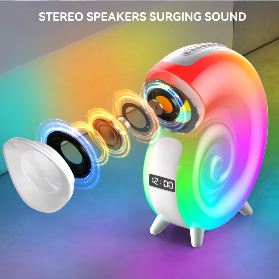 Conch Music Light White Noise Alarm Clock Wake Up Sleep Light Mobile App Control Smart White Noise Blue Tooth Speaker