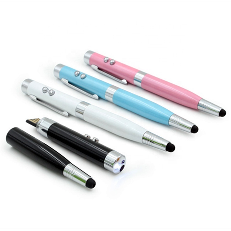 5 in 1 laser pointer stylus pen usb flash drives 32GB metal ball pen 1tb pendrive memorias usb stick 128GB