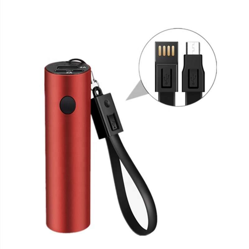 Mini 5000mah Custom Logo Powerbank wholesale smart LED flashlight torch key chain power bank