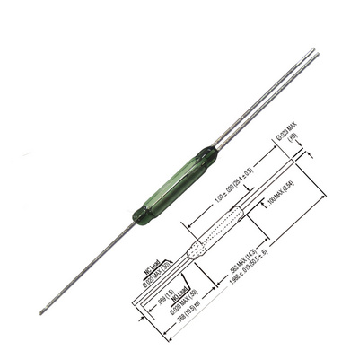 Change Over / Normally Closed 14mm Glass Reed Switch RI-90