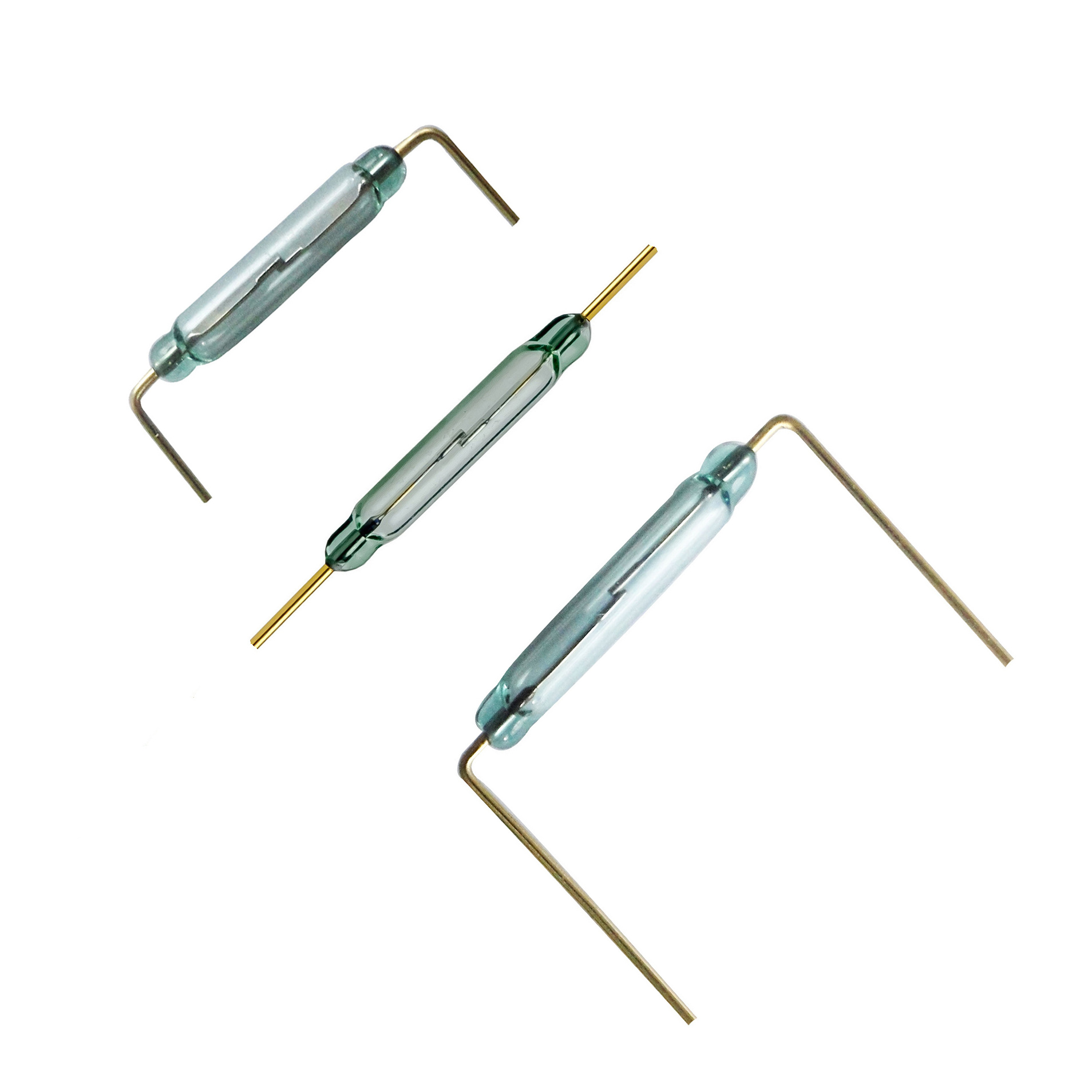 Normally Open Closed Magnetic Contact Cylinder Reed Switch Magnet Sensor 7mm 10mm 14mm 20mm 50mm SMD Reed Switches With Pin Wire