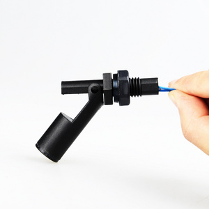 M12 Black Plastic Side Mounted Water Level Float Switch / PP Horizontal Liquid Level Sensor