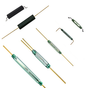 Normally Open Closed Magnetic Contact Cylinder Reed Switch Magnet Sensor 7mm 10mm 14mm 20mm 50mm SMD Reed Switches With Pin Wire