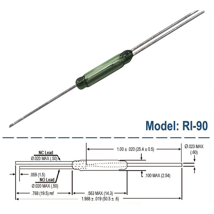 Form C / SPDT Magnetic Contact Reed Switch