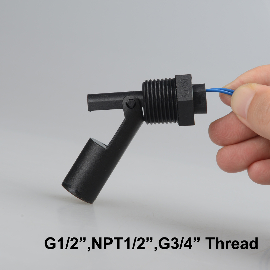 Wireless Horizontal Water Level Float Switch / Side mounted Liquid Level Float Sensor With Hirschmann Connector