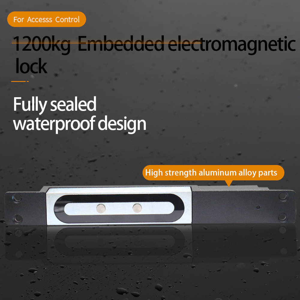 1200 KGS Holding Force Solenoid Shear Lock Combining magnetic Power and Bolt Fastening  for Garage Gate Heavy Duty Door