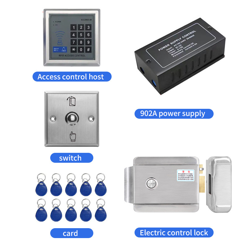 Stainless steel paint electronically controlled lock single and double head electric lock for access control