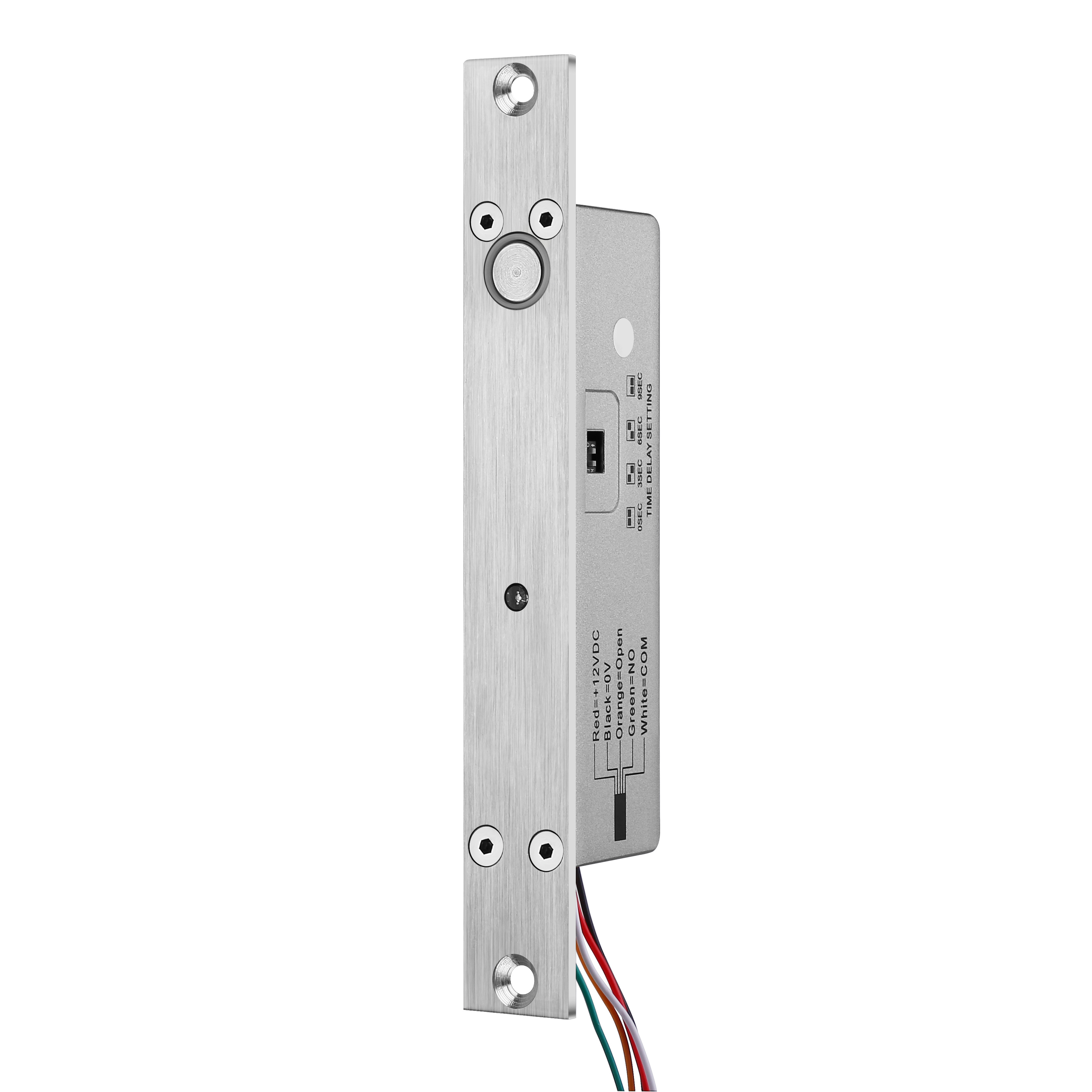 160D electric dead drop bolt door lock dc12v smart 3s delay time fail secure with door state detection