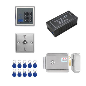 Stainless steel special button electric bolt lock for electronic key control door locks set for access control systems