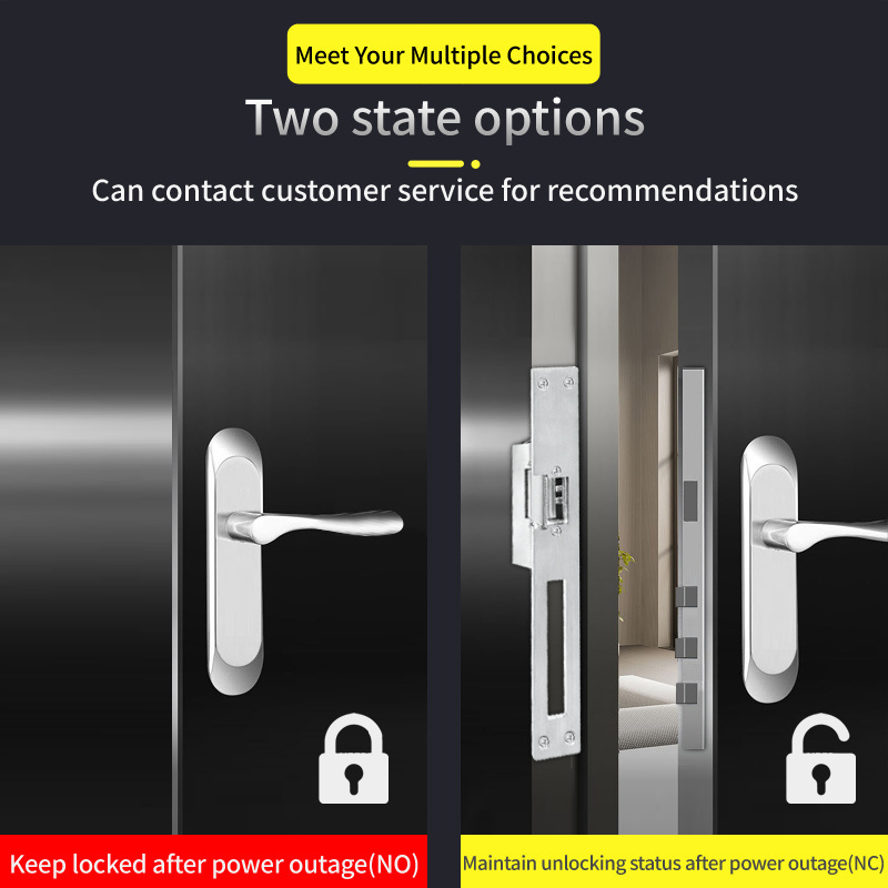 DC 12V longer Type panel Electric Strike lock power off to lock NO/NC fail secure/fail safe optional for Door lock system