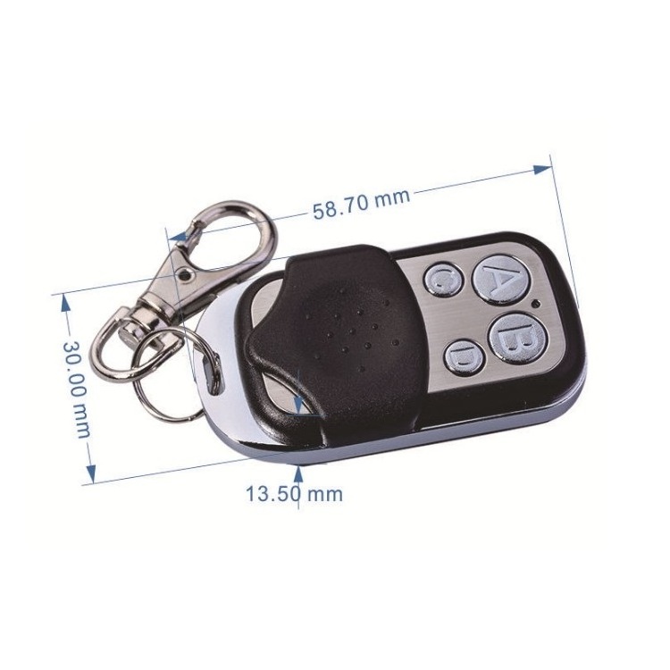 433Mhz wireless remote control 4 buttons Super Copy Garage Door Remote Replacement Key Chain