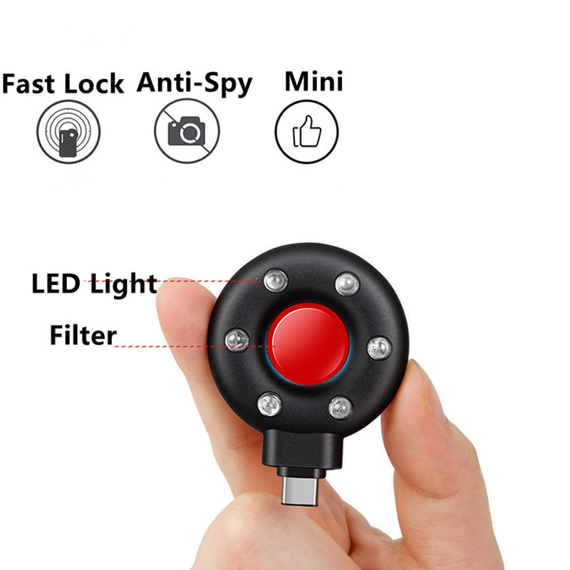 Portable Pocket Size Spy Camera Finder Infrared Bug Detector For Hotel  Office Fitting Room Public Toilet Anti Spy Detector