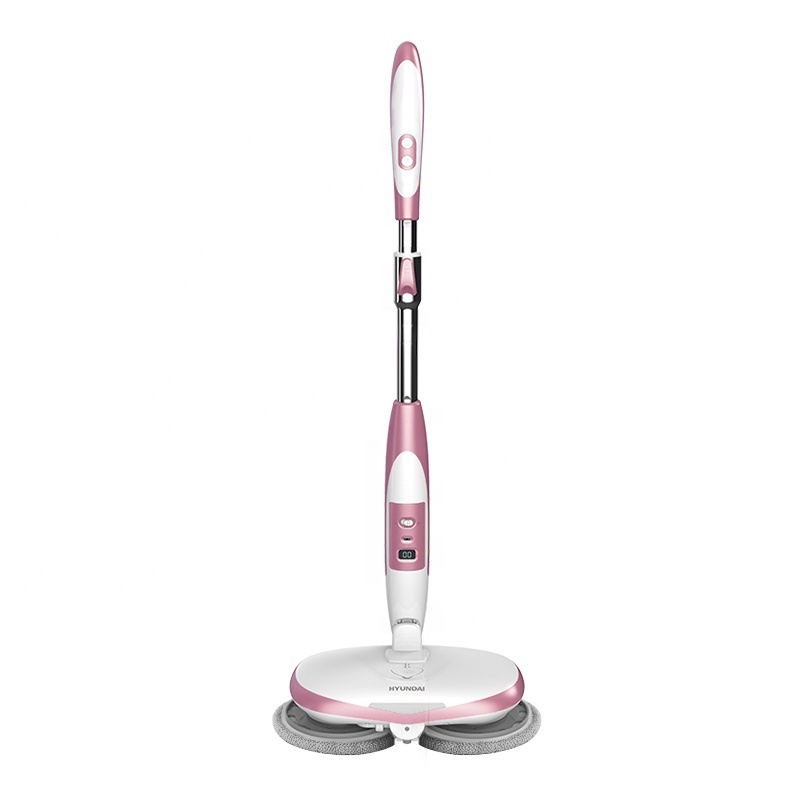 Electric Dual Spin Spraying Floor Cleaner Mop Cordless Rechargeable Rotating  Mop With Cleaning Bucket