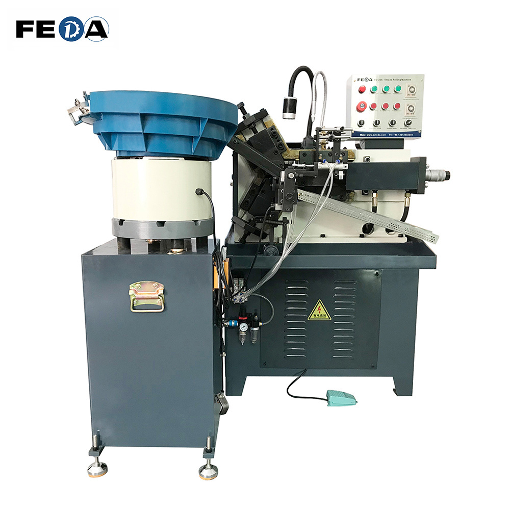 FD-30A FEDA Automatic Thread Rolling Machines Grape Leaves Rebar Steel Thread High Speed Screw Thread Rolling Machine