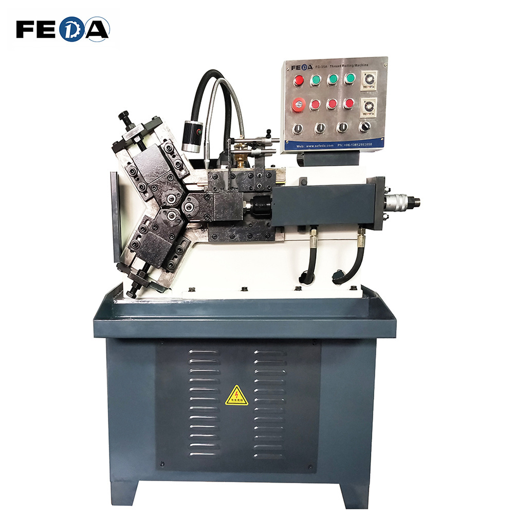 FD-30A FEDA Automatic Thread Rolling Machines Grape Leaves Rebar Steel Thread High Speed Screw Thread Rolling Machine