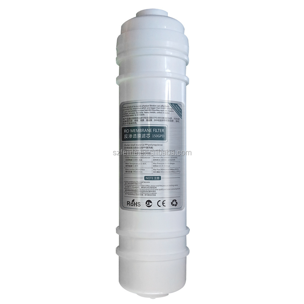 10'' Korean RO membrane Filter cartridge 150GPD water filter parts